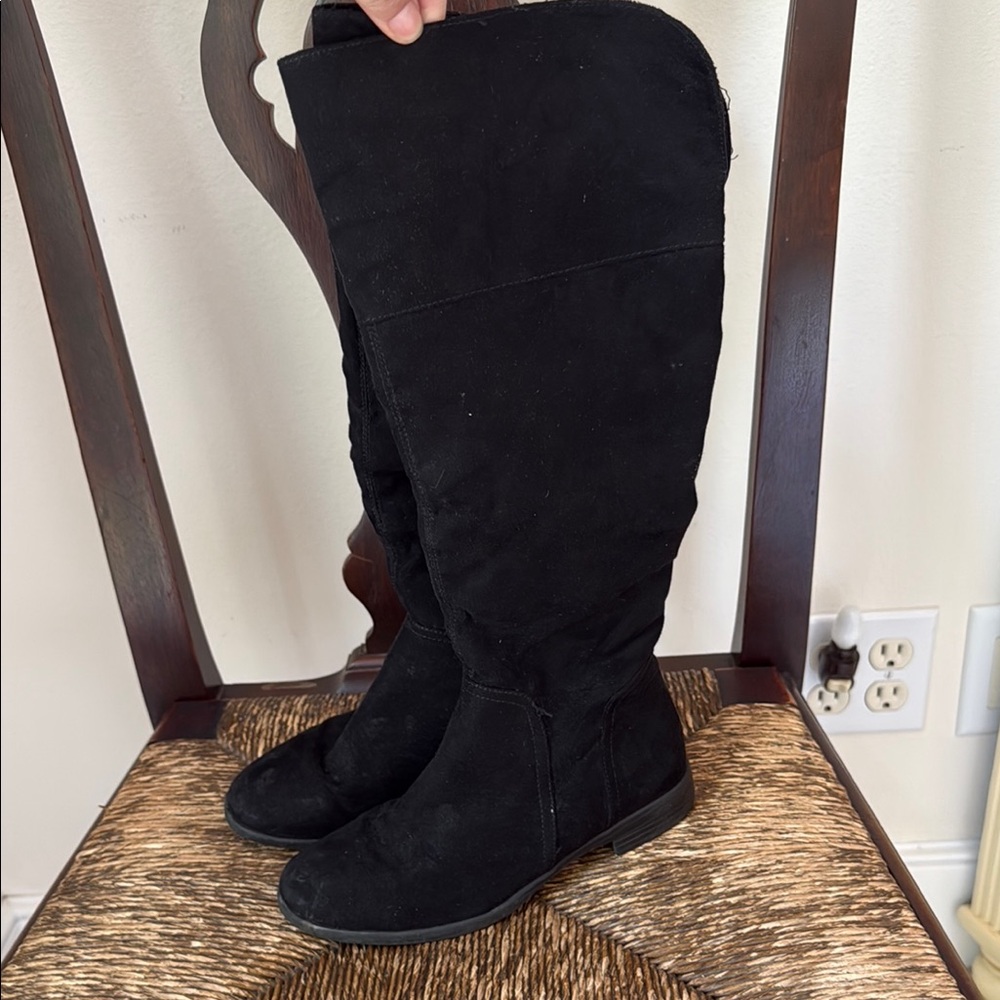 Black Knee-High Boots